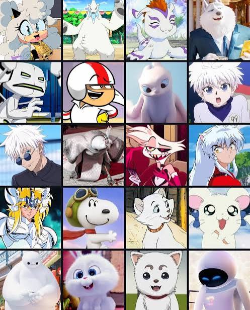+15 White Cartoon Characters Explained
