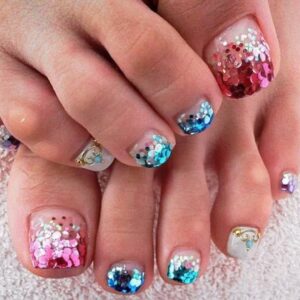 Mermaid style glitter